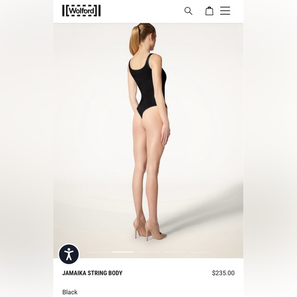 Wolford string body, size S, black - Picture 4 of 5